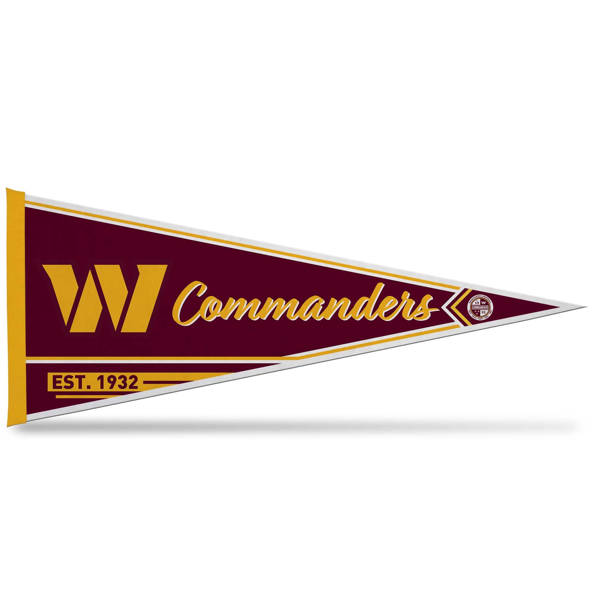 Rico Industries Nfl Football Washington Commanders Classic 12'' X 30'' Felt Wall D  Cor Pennant - Great For Home/Bed Room/Man Ca