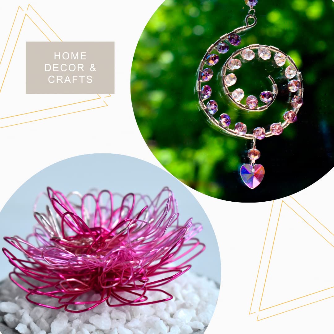Artistic Wire, 26 Gauge  41 Mm Tarnish Resistant Colored Copper Craft Wire, Magenta, 30 Yd  274 M