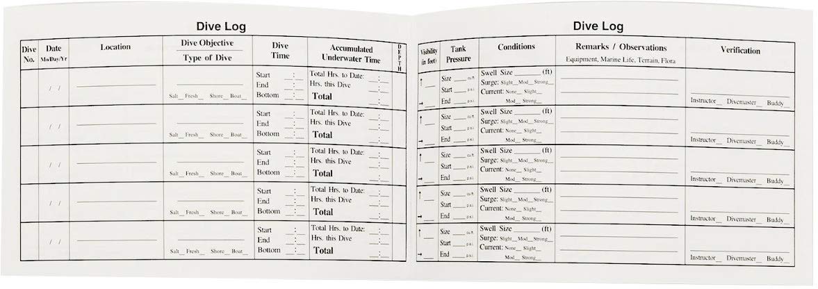 Trident Scuba Diving Log Book