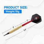 Gse Games & Sports Expert Soft Tip Darts For Electronic Dart Board. 60 Of Free Dart Tips & Storage Bag Included (Deluxe - 18 Gra