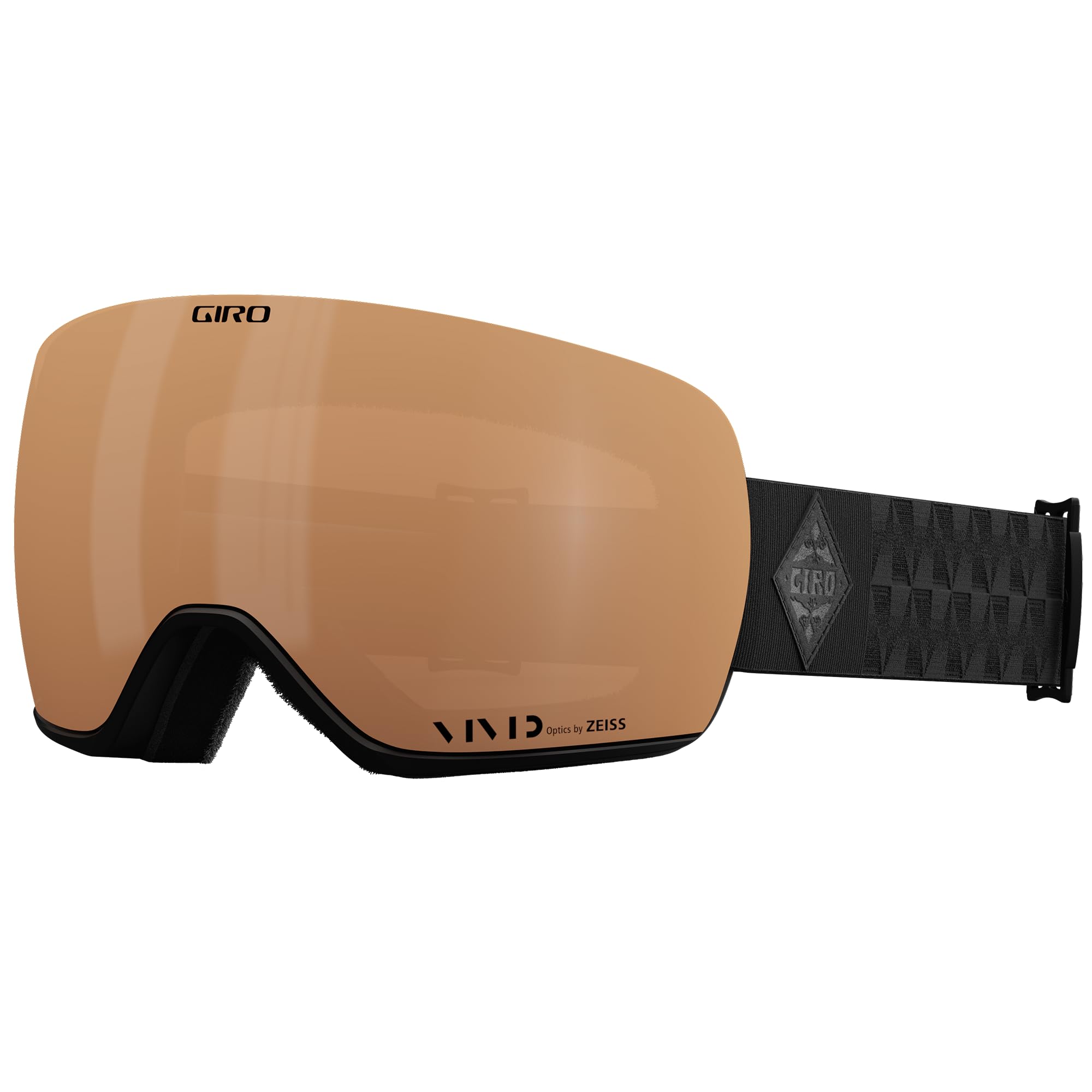 Giro Article II Ski Goggles - Snowboard Goggles for Men & Women - Black Bliss Strap w/VIVID Copper/VIVID Infrared Lenses