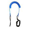 HEYTUR Coiled SUP Leash 10 Surfboard Leash Sup Leg Rope Strap Stand Up Paddleboard Leash (5mm Blue)