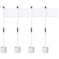 Kingtop Miniature Golf Flagstick, Practice Putting Green Flags For Yard, Chipping Golf Pin Flag Hole Cup Set, Portable 2-Section