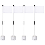 Kingtop Miniature Golf Flagstick, Practice Putting Green Flags For Yard, Chipping Golf Pin Flag Hole Cup Set, Portable 2-Section