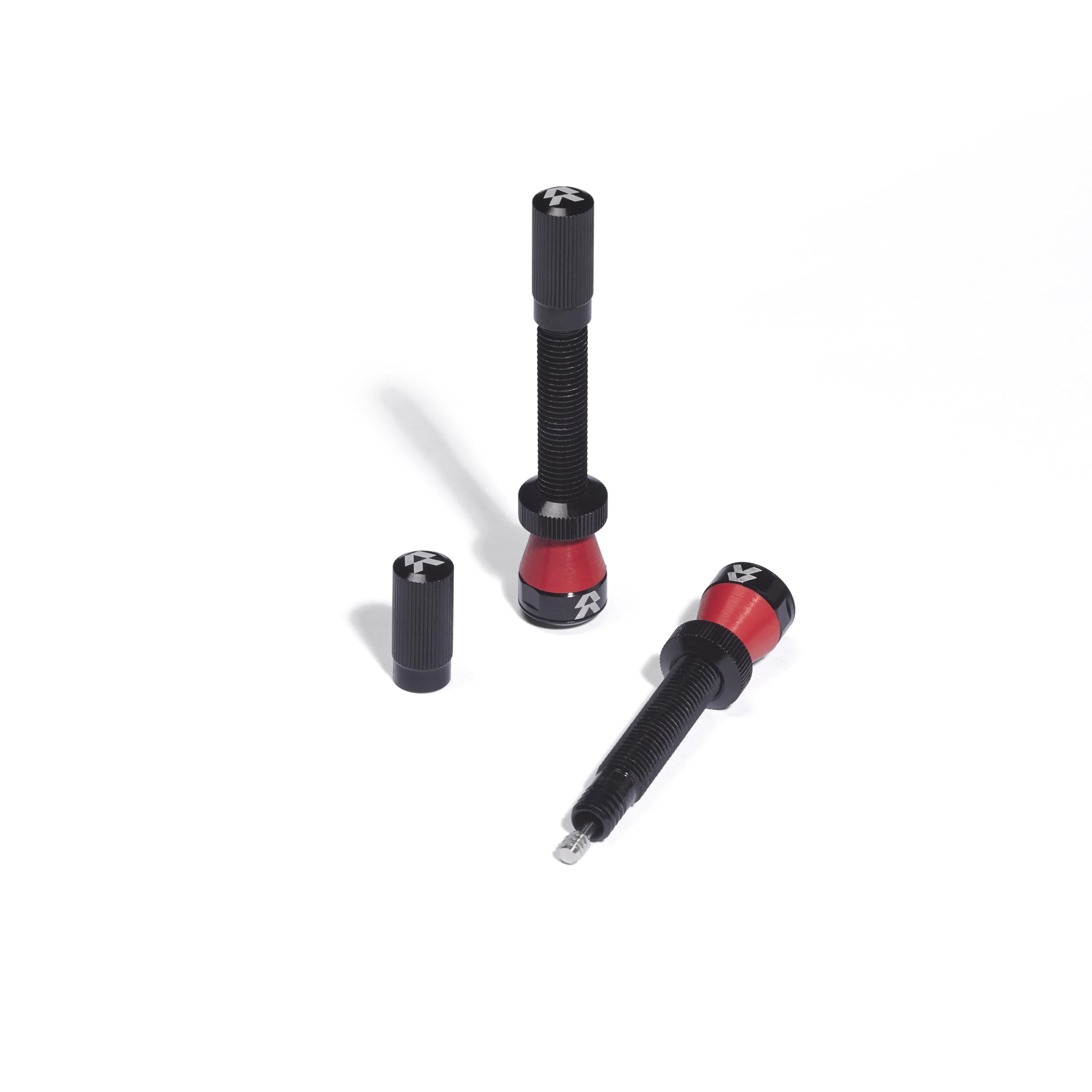 Reserve Wheels - Fillmore Tubeless Bike Tire Valves - 50Mm Black Pair - For Road, Mountain Bike And Cyclocross Tubeless Wheels.