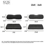 Samxomap Golf Cart Seat Covers Front And Rear Waterproof And Sun Resistant Marine Grade Vinyl Leather Seat Cover Accessories For