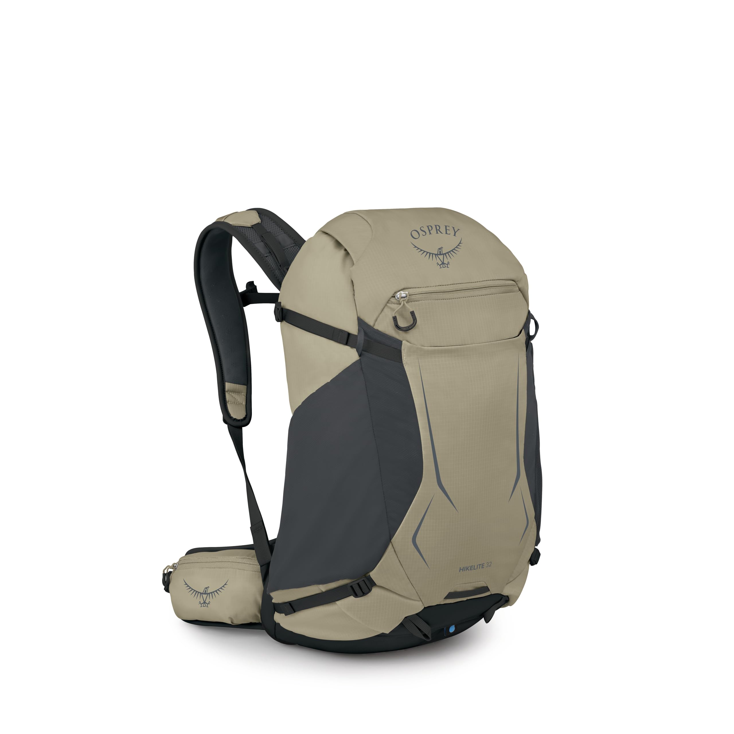 Osprey Hikelite 32L Durable Hiking Backpack - Travel Daypack with Rain Cover for Men and Women, Olive Tan