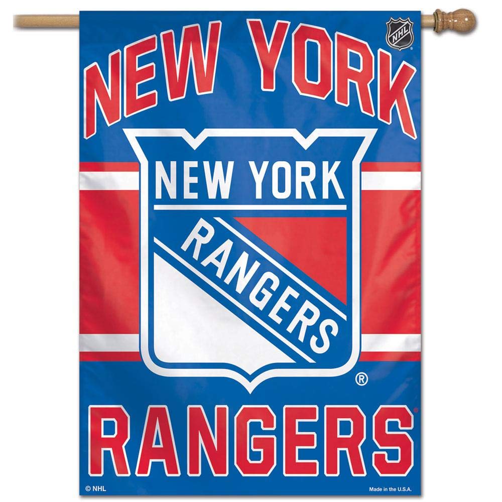 Wincraft NHL New York Rangers 01523014 Vertical Flag, 27 x 37, Black
