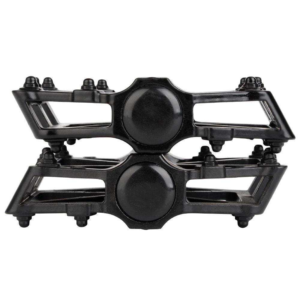 Boruizhen Aluminium Cnc Bike Platform Pedals Lightweight Road Cycling Bicycle Pedals For Mtb Bmx (Black)