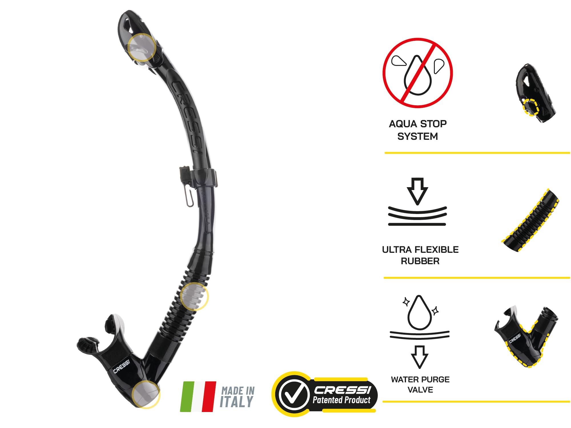 Cressi Itaca Ultra Dry, Black/Black