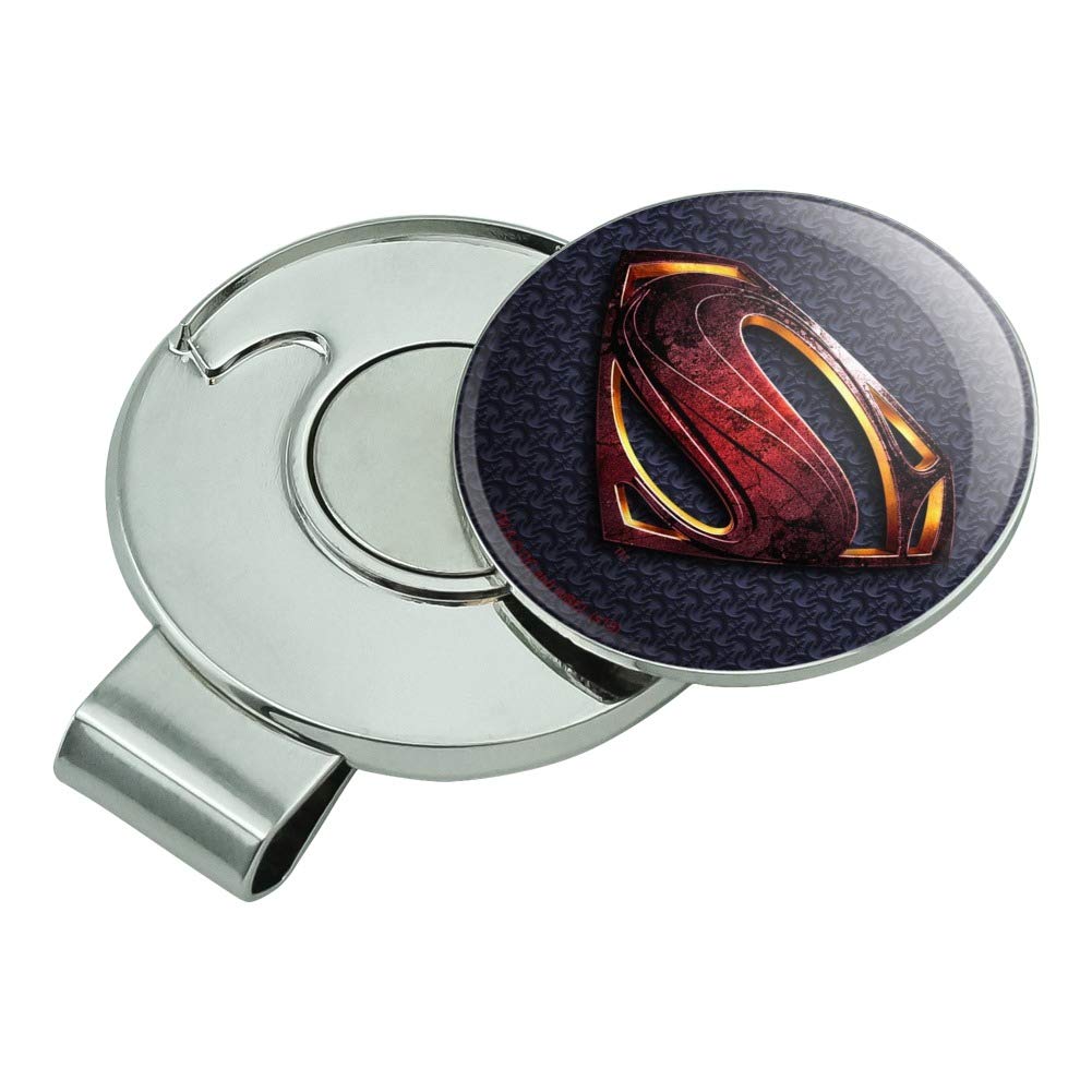 Graphics & More Justice League Movie Superman Logo Golf Hat Clip With Magnetic Ball Marker
