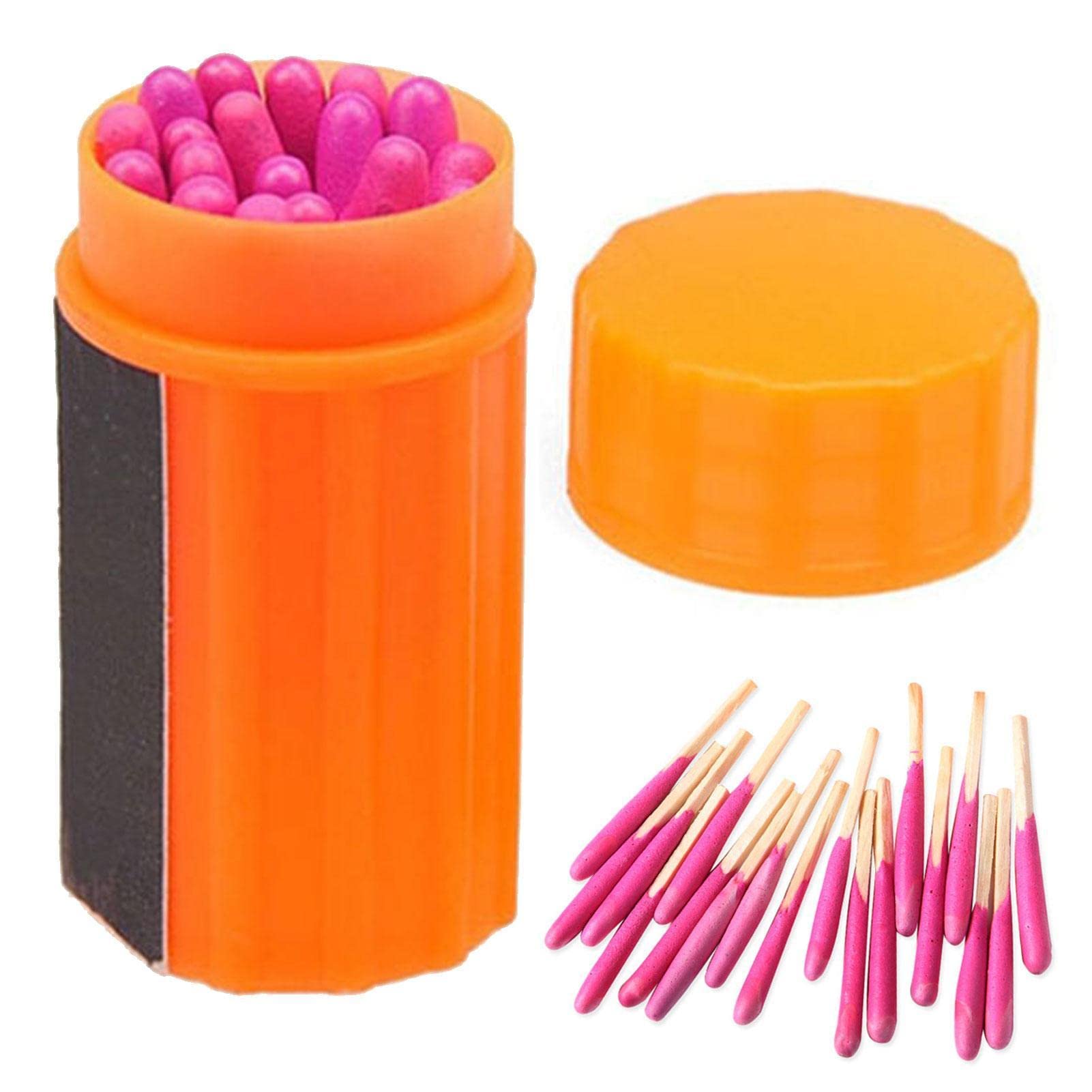 Waterproof Matches Survival Kit, Stormproof With Case, 20Pcs Fire Starter, Emergencys Starter For Hiking Camping Outdoor (60Pcs)