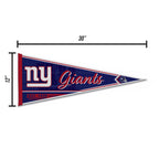 Rico Industries Nfl Football New York Giants Classic 12'' X 30'' Felt Wall D  Cor Pennant - Great For Home/Bed Room/Man Cave D