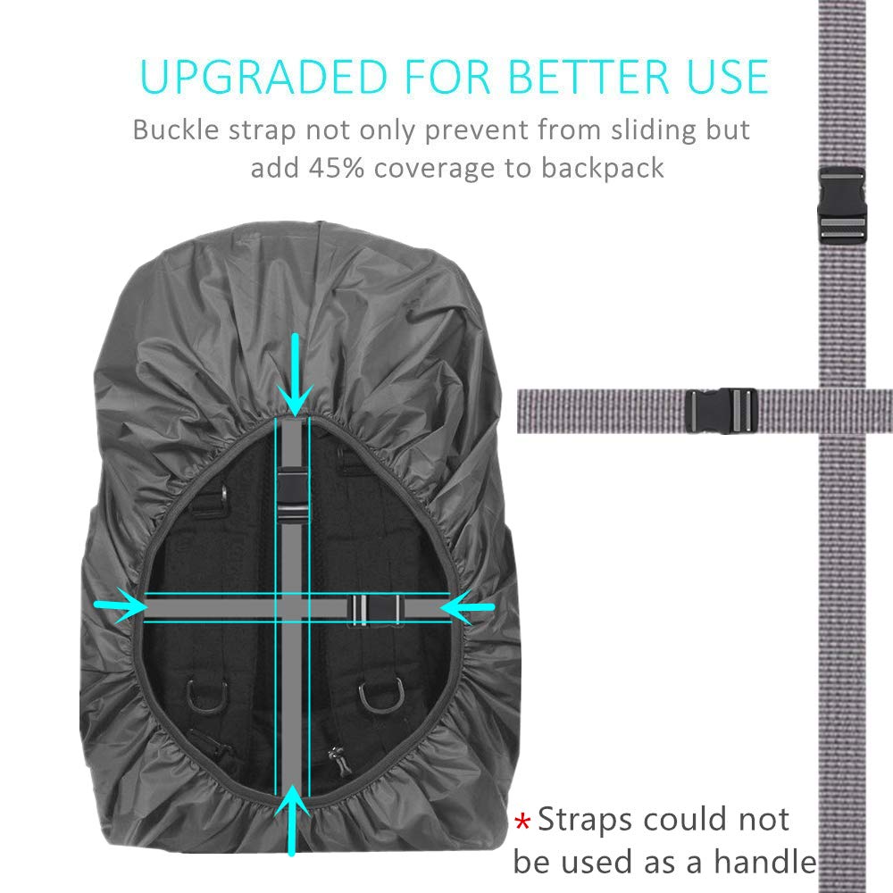 Joy Walker Backpack Rain Cover Waterproof Breathable Suitable For (15-25L, 30-40L, 40-55L, 55-70L, 70-90L) Backpack Hiking/Campi