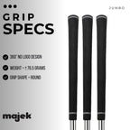 3 Pcs - Mens Jumbo Size Tour Pro Velvet Golf Grips
