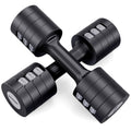 EAST MOUNT Adjustable Dumbbells 5 lb Dumbbells Set of 2 / Pair 10 lb Total Free Weights 6 in 1 Women Hand Weights for Home,Offic