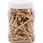 Myartte Wooden Golf Tees 3-1/4 Inch 3.25 Inches Natural Wood Golf Tees In Bulk For Men Women Golfer Reduce Side Spin And Frictio