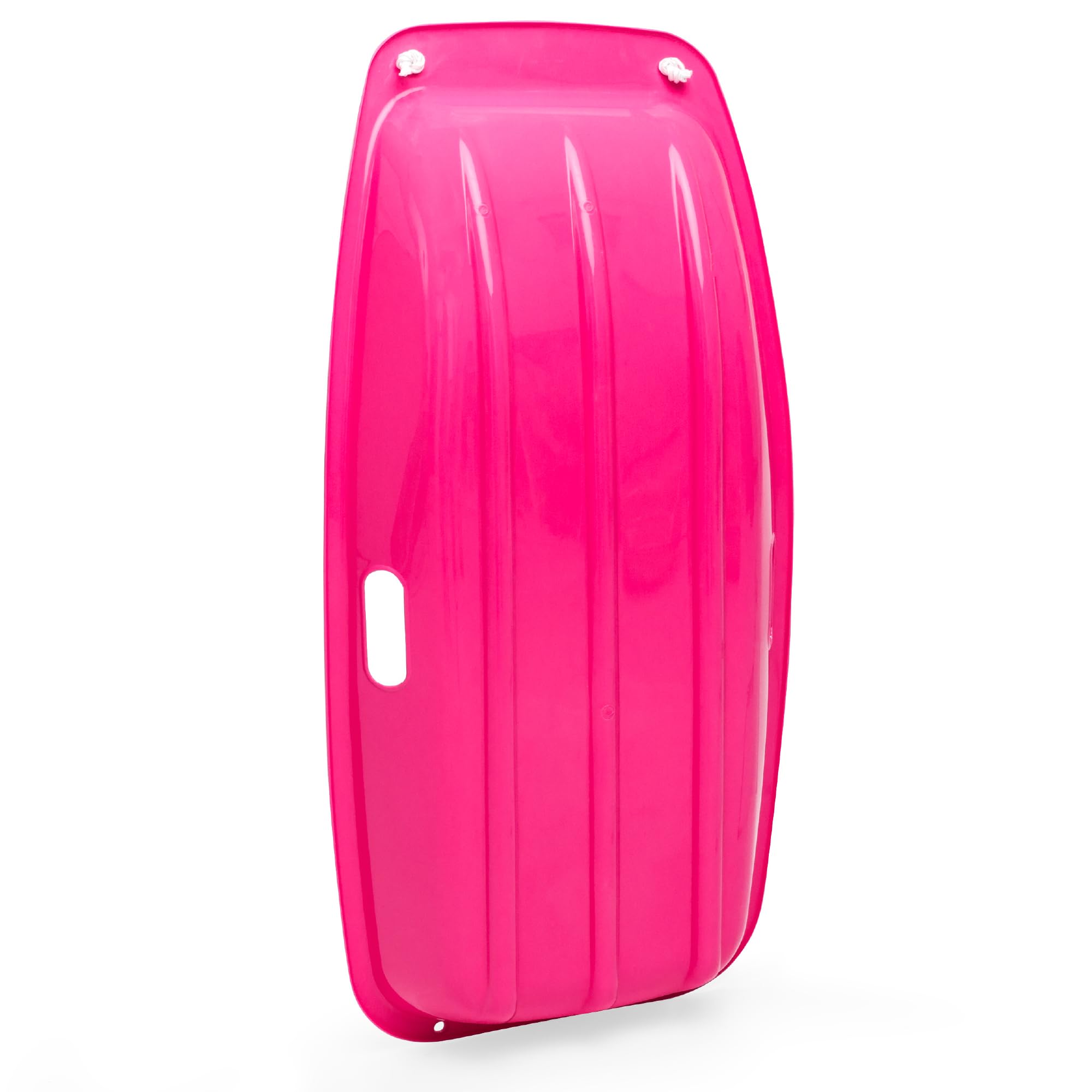 Best Choice Products 35In Kids Plastic Toboggan Snow Sled W/Pull Rope, 2 Handles - Pink