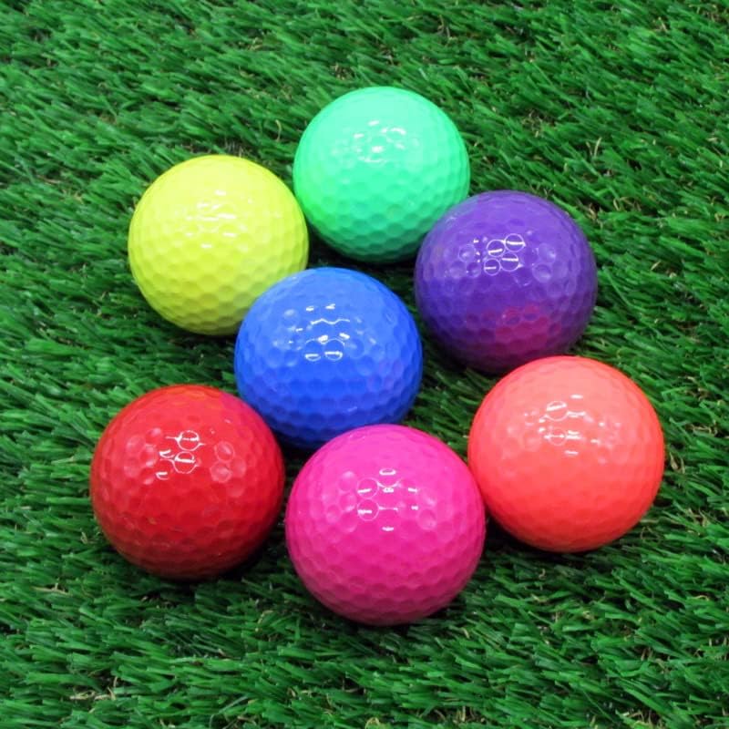 Xwejek Colored Golf Balls 8Pack,Practice Mini Golf Balls For Men,Novelty Bright Class Golf Ball For Golfer Indoor&Outdoor,Golf G