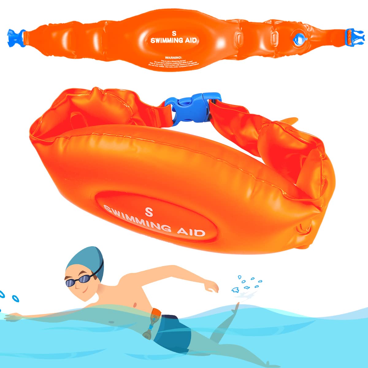 Pool Float for Kids, Swim Belt for Kid, Arm Float for Kids,Make Your Swimming Easier and Easier, Great for Pool Swimming or Trai