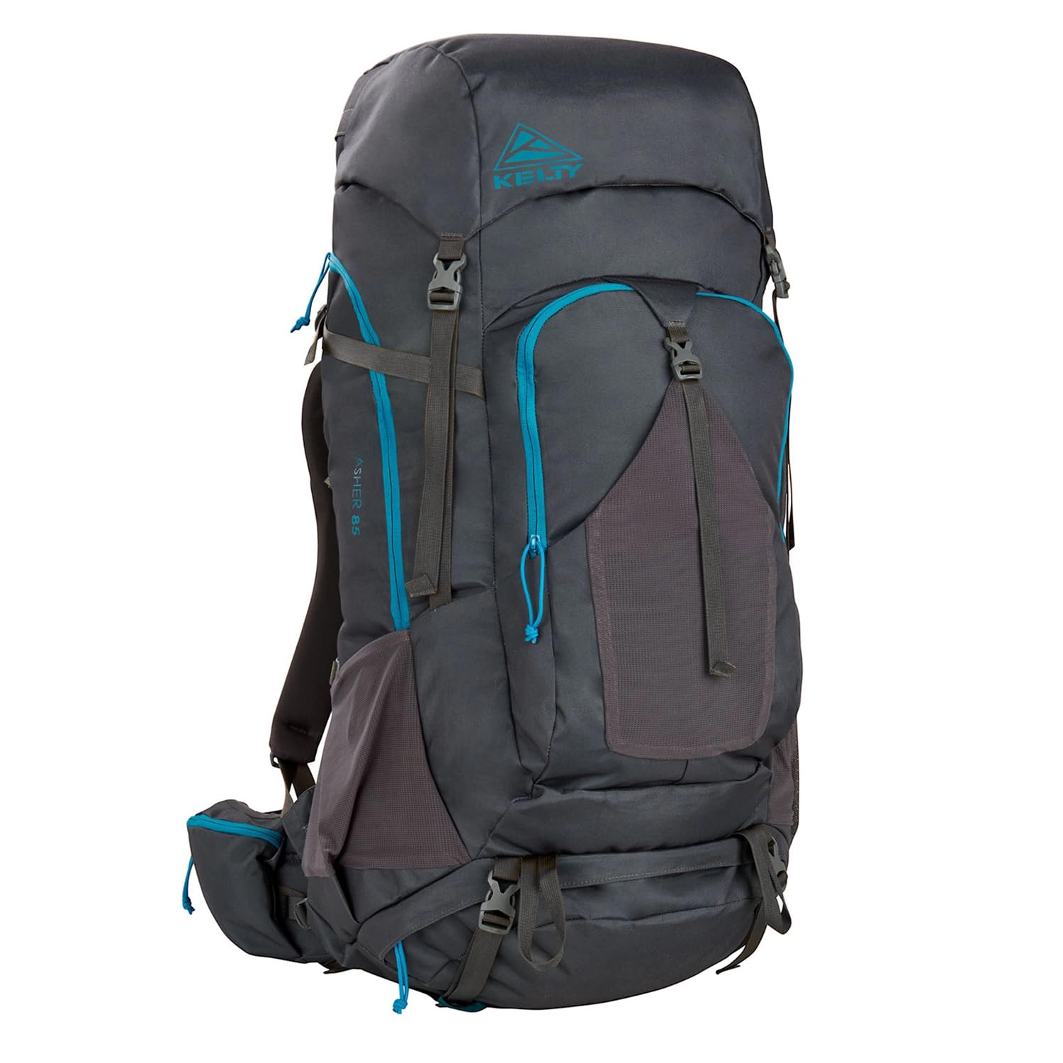 Kelty Asher Backpack, Daypack to Multi-Day Backpacking Capacity, Hiking, Lightweight Travel Pack, Internal Frame (85L Beluga)