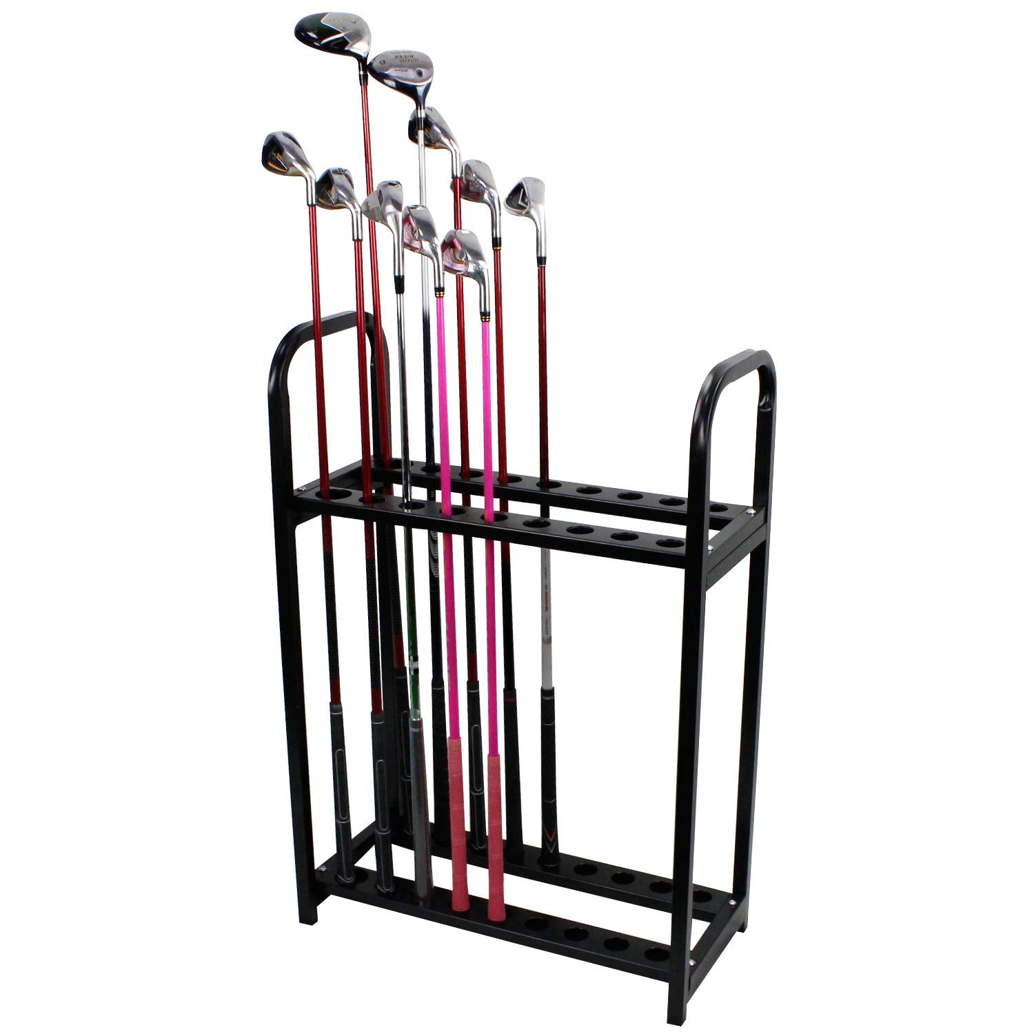 Crestgolf Acrylic Golf Club Organizers Golf Club Display Golf Putter Rack (18-Hole)
