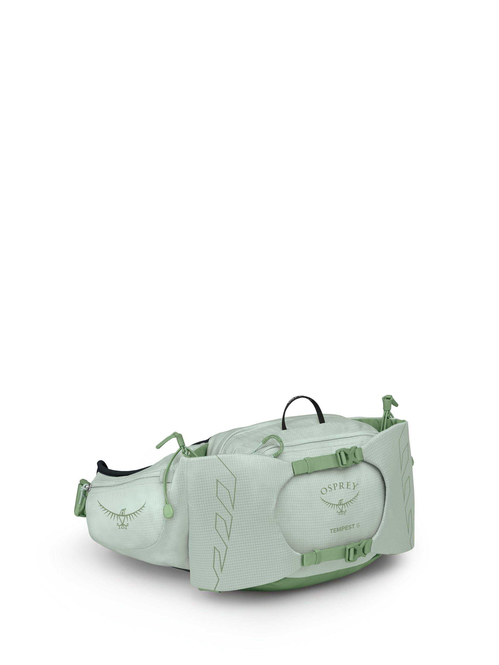 Osprey Tempest 6L Womens Lumbar Hiking Waist Pack - Fanny Pack with Water Bottle Holders, Frosty Mint Green/Botanica