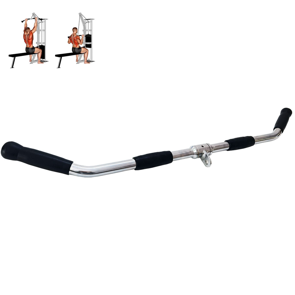 Barbell Multi-Exerciser Cable Attachment For Cable Machines, Lat Pull Down Bar Cable Machine Attachments, Tricep Press Down Bar,