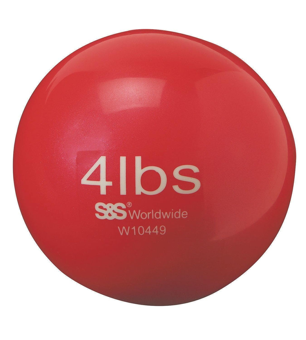 No-Bounce Medicine Ball, 4Lb., 5.3'', 4Lb
