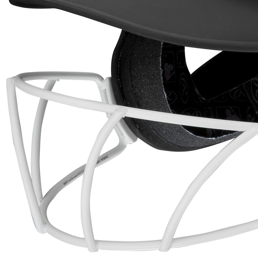 Rawlings | Coolflo Highlighter Batting Helmet | Face Guard Included | One Size Fits Most 6 1/2''-7 1/2'' | Matte Black