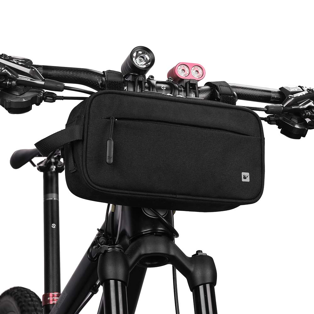 Rhinowalk Bike Handlebar Bag, Multifunctional Waterproof Mountain Bike Crossbar Front Bag Road Bike Basket Bicycle Frame Bag Wai