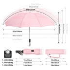 G4Free 54 Inch Large Golf Umbrella Compact Automatic Open Close (Pink)