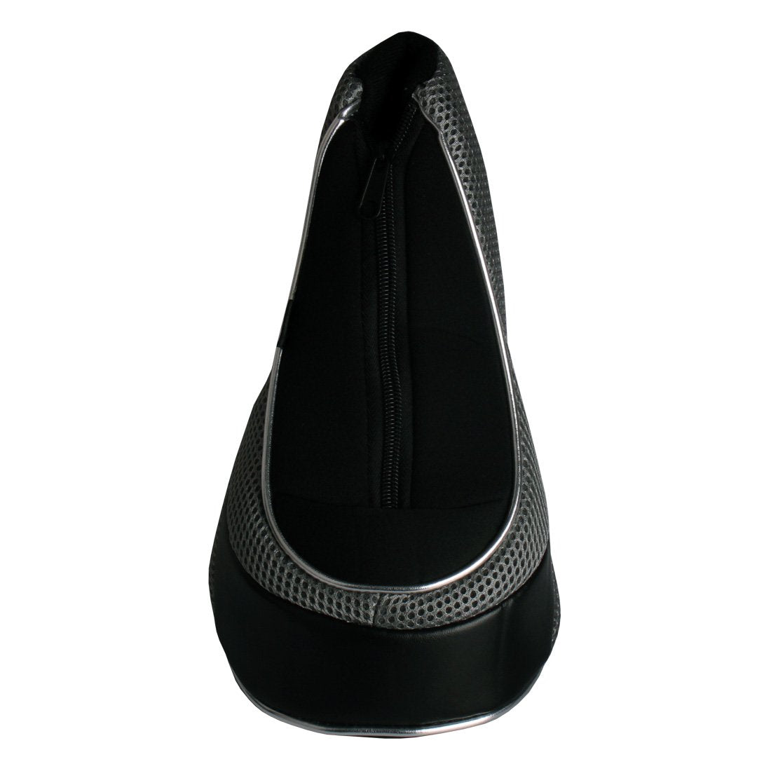 Andux Golf 460Cc Driver Fairway Wood Head Covers With Zipper Closure Set Of 3 (Black/Grey)