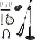 Morwealth Cable Pulley System, Lat Pull Down Weight Pulley System Gym Fitness Diy Loading Pin Weight Lifting Triceps Rope Workou
