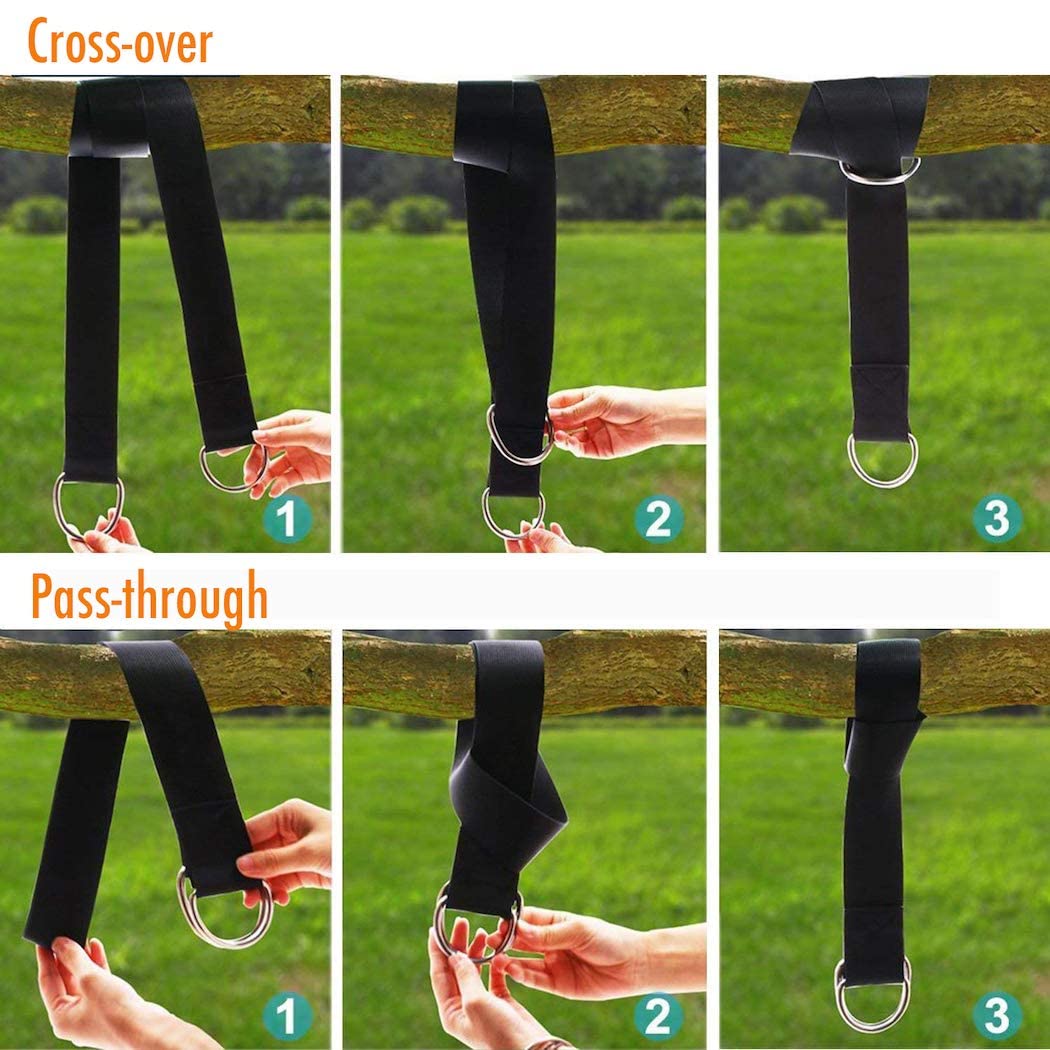Pangaea Tree Swing Hanging Straps Kit, 5Ft10Ft20Ft30Ft, Heavy Duty Holds 2200Lbs Extra Long, With Safer Lock Snap Carabiners  Ca