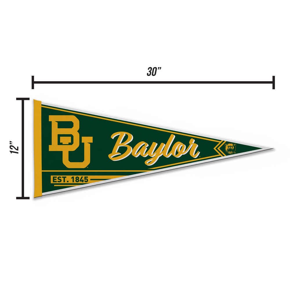 Rico Industries Ncaa Baylor Bears Classic 12'' X 30'' Felt Wall D  Cor Pennant - Great For Home/Bed Room/Man Cave D  Cor