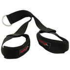 Mrx Ab Crunch Gym Tricep Straps Cable Pull Down Abdominal Chinning Bar Workout (Black)