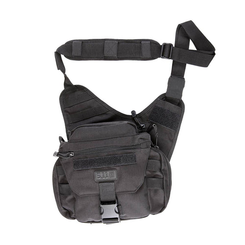 5.11 Tactical Push Pack Sling Bag - 6L Crossbody Shoulder Bag for Men, Black, Style 56037-ABR