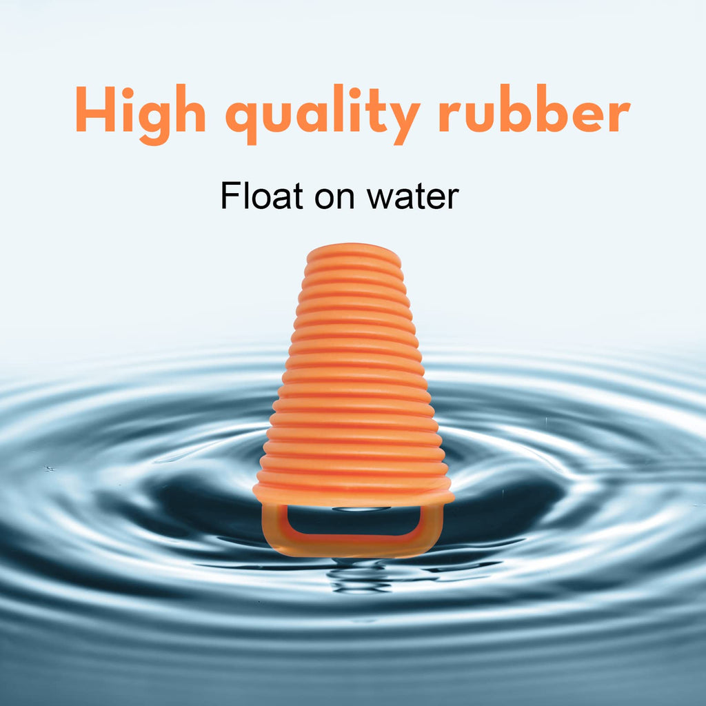 Canalhout 12 Pieces Kayak Scupper Plug Kit Tpe Scupper Plugs Drain Holes Stopper Bung With Handle (Coral-12 Pieces-Small)