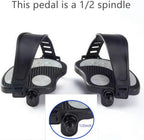 Ybeki Exercise Bike Pedals With Straps For Spin Bike And Indoor Stationary Exercise Bike, 6 Month Warranty