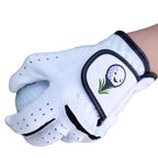 Tot Jocks - White Golf Glove For Kids, Smiling Golf Ball, Junior Golf Gloves With Superior Grip And Comfortable Fit For Kids Age