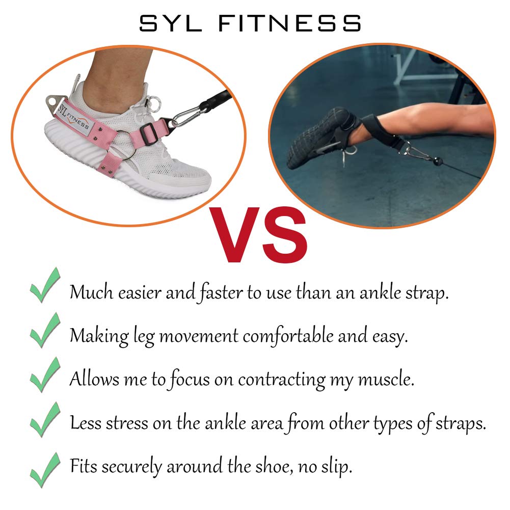 Glute Workout Kickback Strap - Booty Building And Workout Trainer - Home And Gym Leg Resistance Booty Bands For Cable Machines (