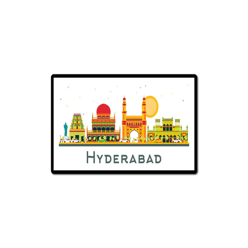 95MILES GARMENTS Charminar of Hyderabad Fridge Magnets for Home Office Kitchen Refrigerator Door Wooden Souvenir Gift (L x H 3 x