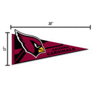 Rico Industries Nfl Football Arizona Cardinals Soft Felt Pennant - Ez To Hang - Home D  Cor (Game Room, Man Cave, Bed Room)