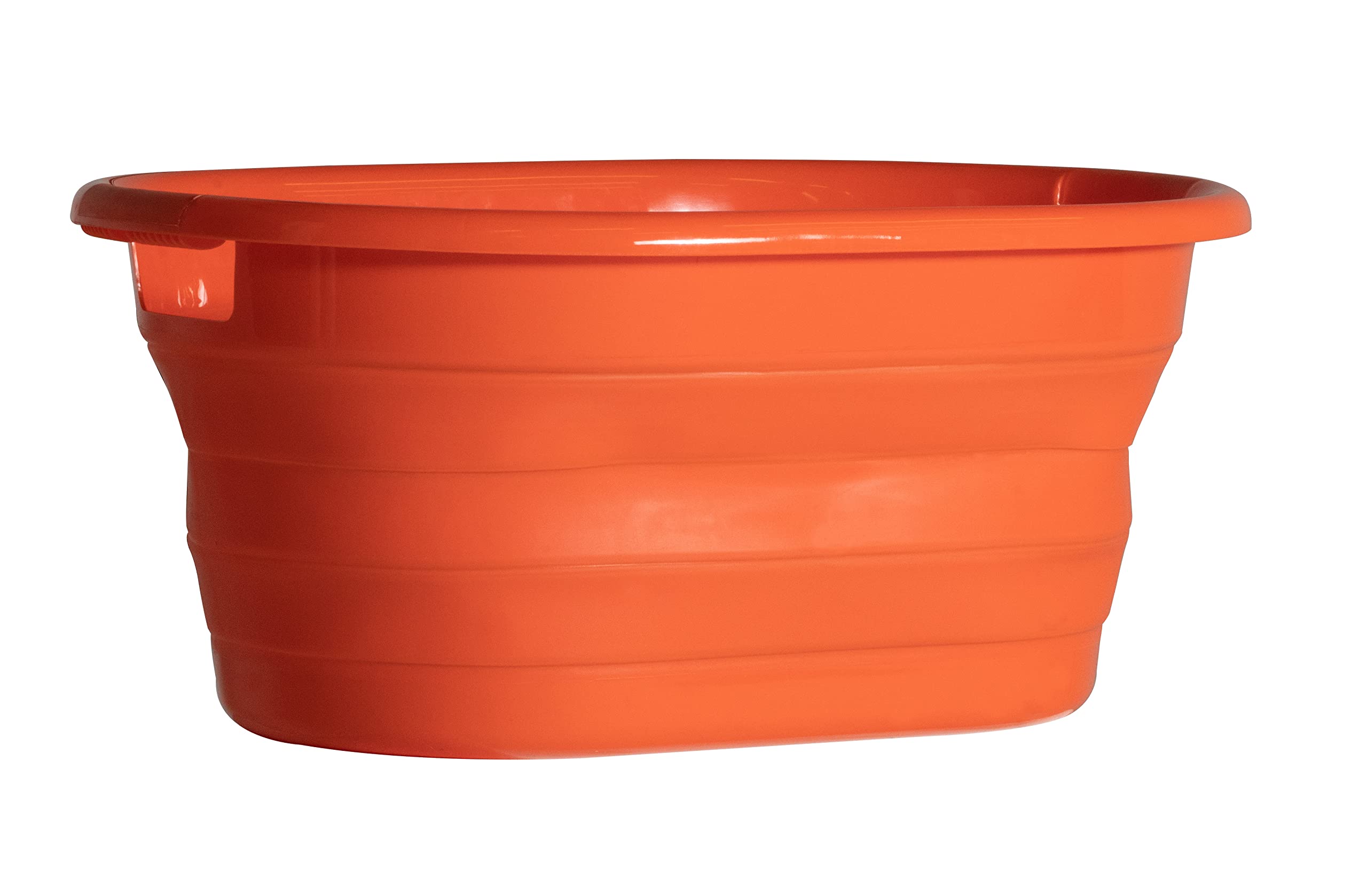 Ustflexware Collapsible Tub With Dual Handles, Sink Like Shape And Tpr Construction For Camping, Hiking, Outdoor Survival And Ho