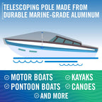 Boat Cover Support Poles 1 Pk Support Systems - One Adjustable Small To Large Posts Boat Cover Pole For Jon Boat Pontoon Boat Co