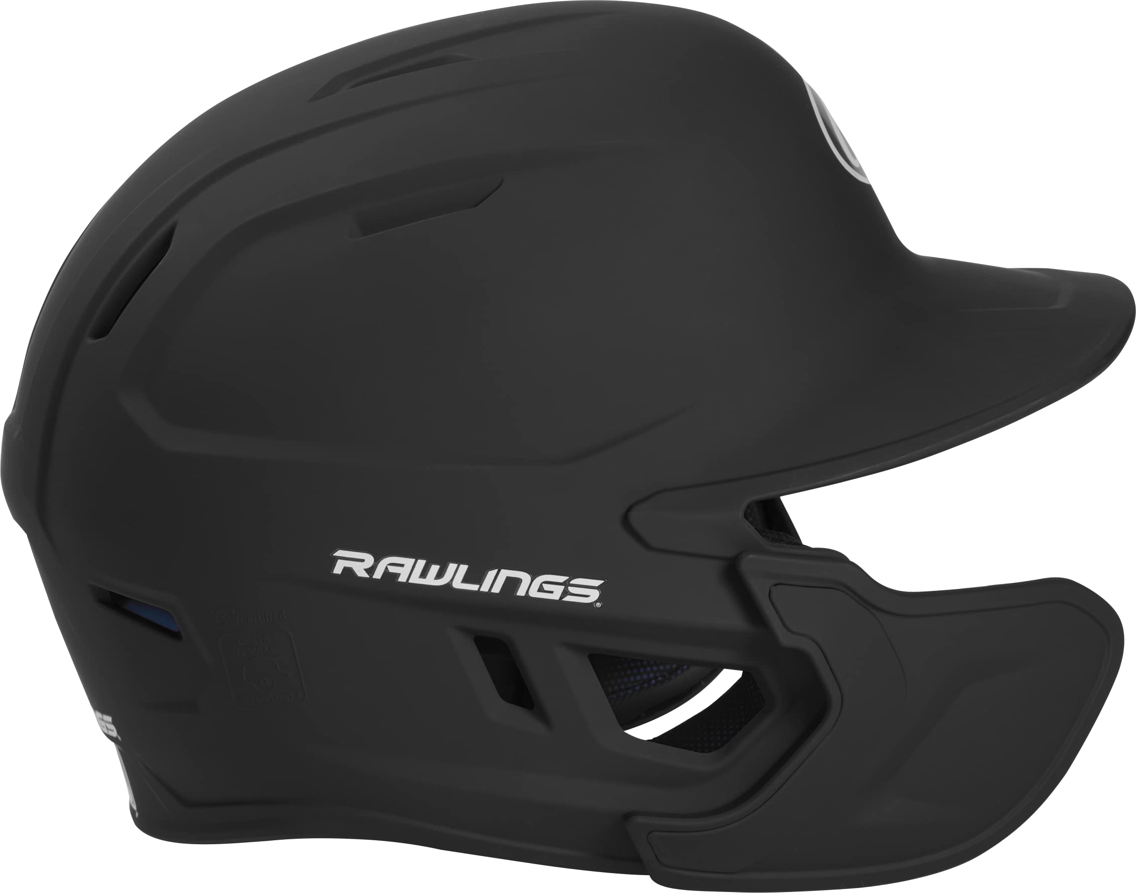 Rawlings Mens Rawlings 2022 Mach 1 Tone Matte Baseball Batting Helmet W Lhb Adjext Senior Matte Black, Matte Black, One Size Us