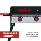Camp Chef Pro 16 Cooking System - Three-Burner Camp Stove - Includes Windscreen & Matchless Ignition - Portable Camping Cooking
