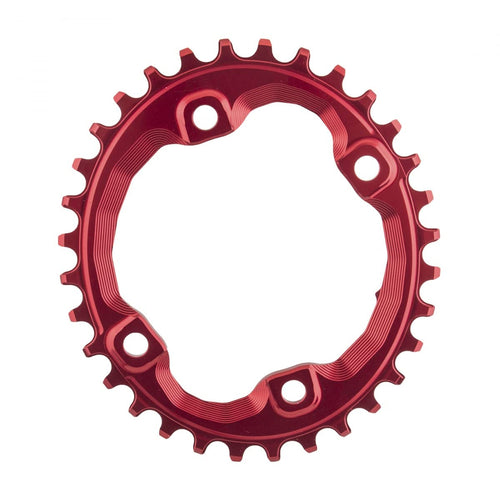 absoluteBLACK Shimano Oval Traction Chainring Red/96 Bcd (M8000 Xt), 32T