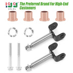 10L0L Complete Front End King Pin Kit For Club Car Precedent 2004-Up Gas/Electric Golf Cart, Oem# 102287201 103638601 103638801